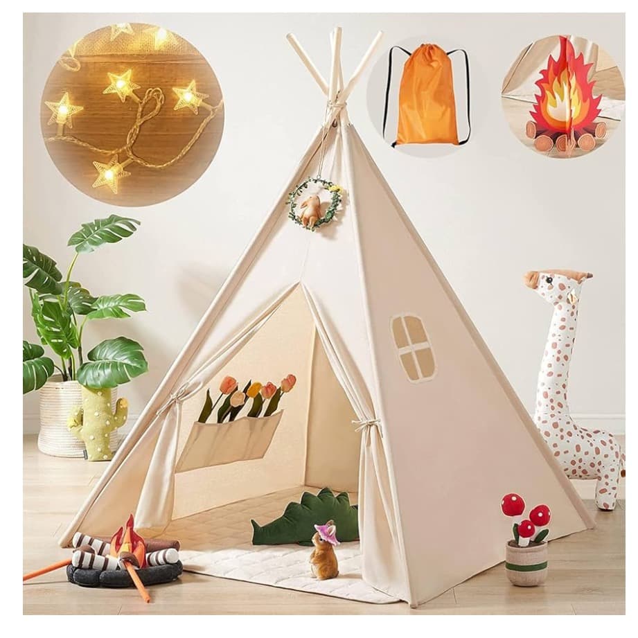Tiny Land Teepee Tent for Kids