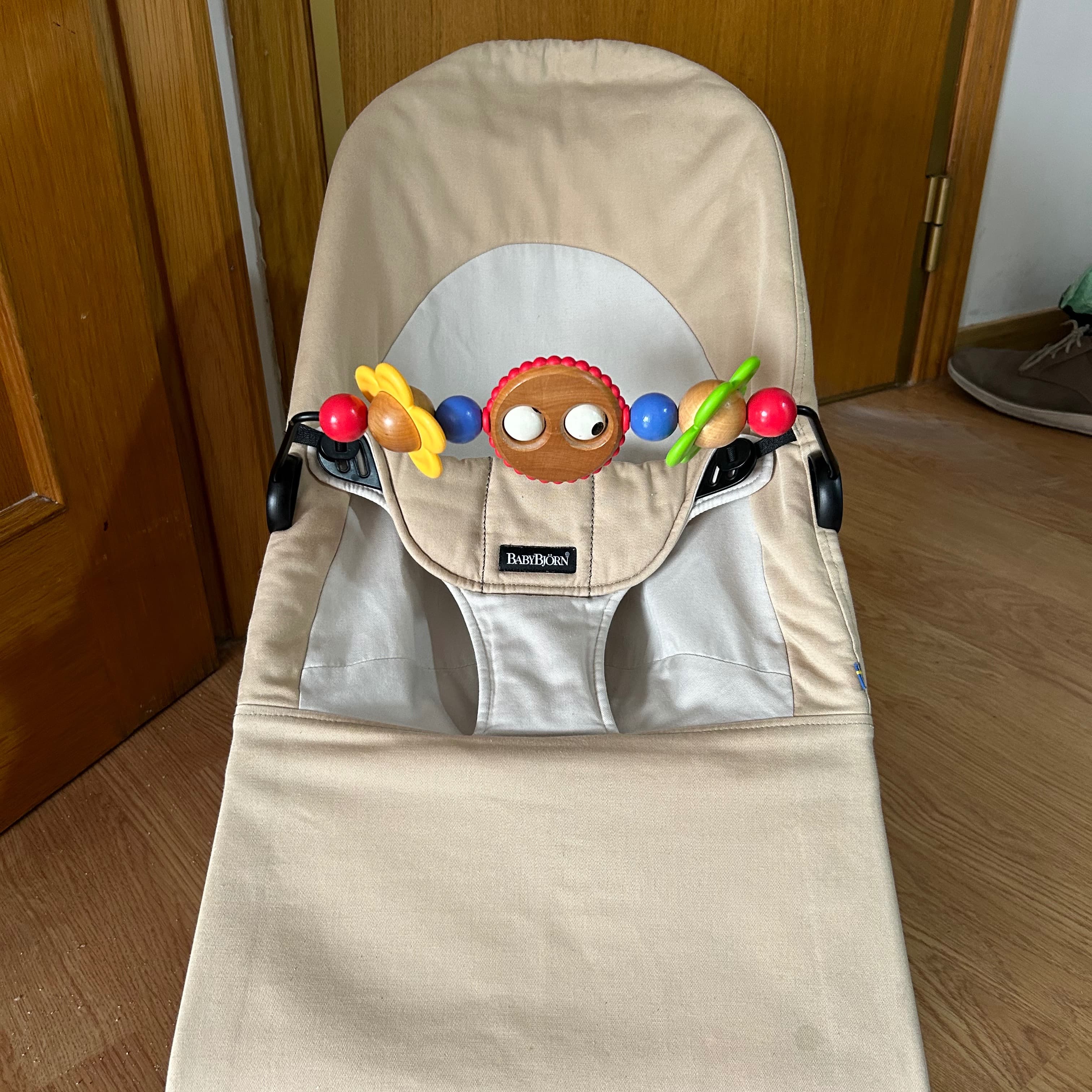 Babybjorn Bouncer and Googly Eye Toy Bar