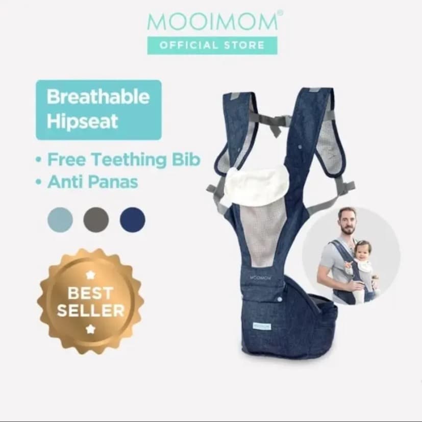 Mooimom Breathable Hip Seat Carrier - 3