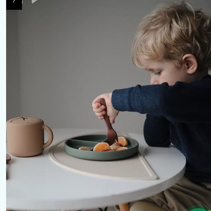 MUSHIE SILICONE PLATE, SPOON AND CUP SEΤ - 2