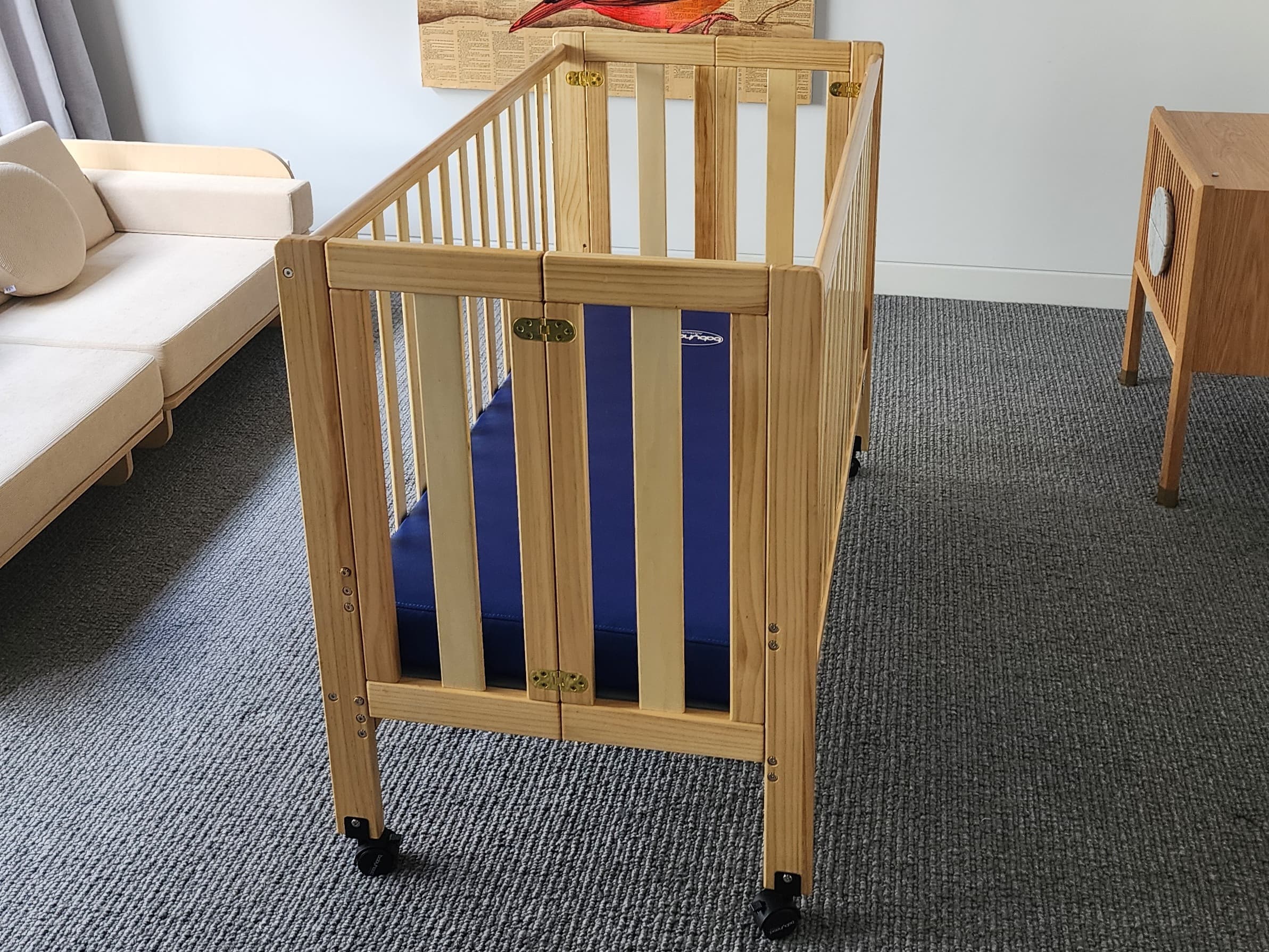 Baby Hood wooden folding cot