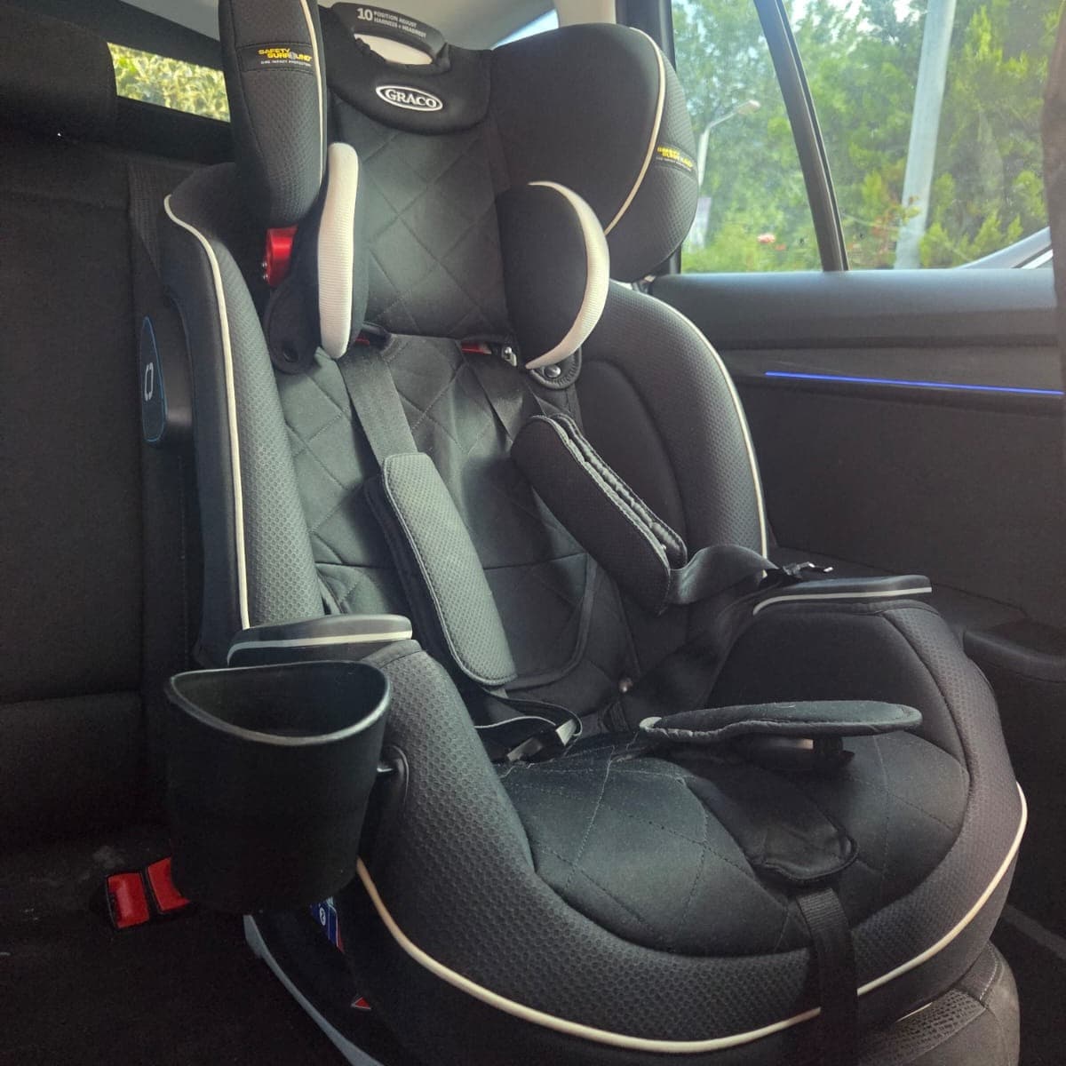 Child safety seat Graco SlimFit LX, Black, gr 1-2-3