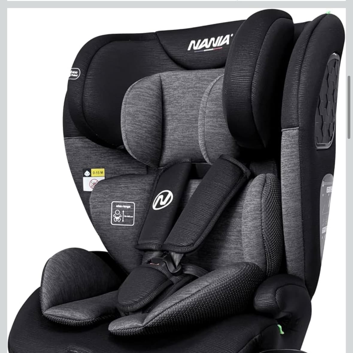Nania, Torino, Seggiolino auto, 76-150 cm, da 9 a 36 kg, da 15 mesi a 12 anni - 2