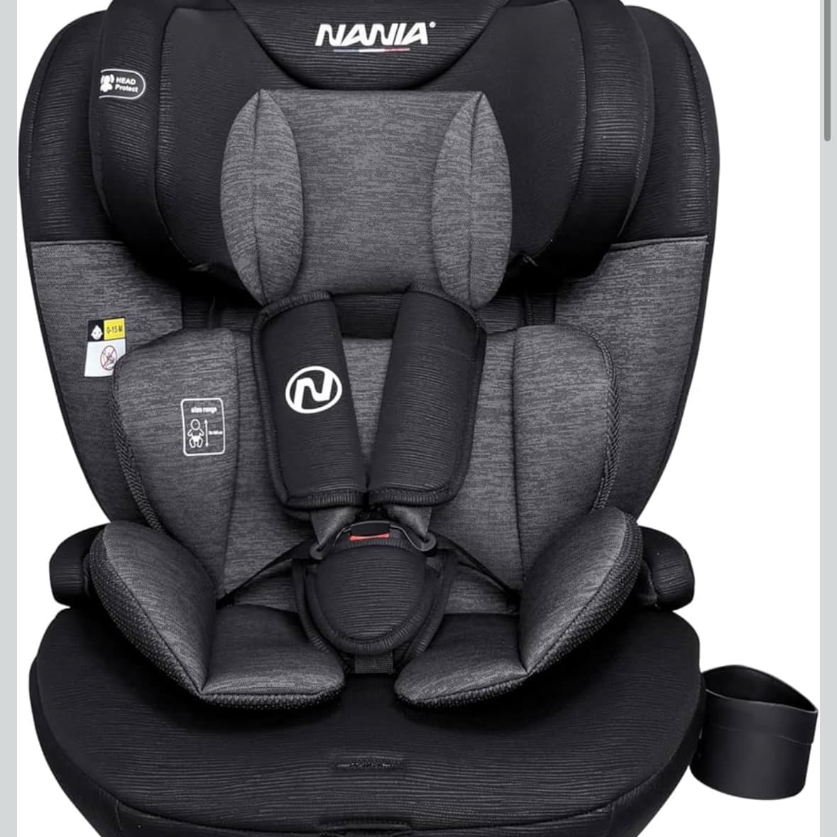Nania, Turin, Car seat, 76-150 cm, from 9 to 36 kg, from 15 months to 12 years