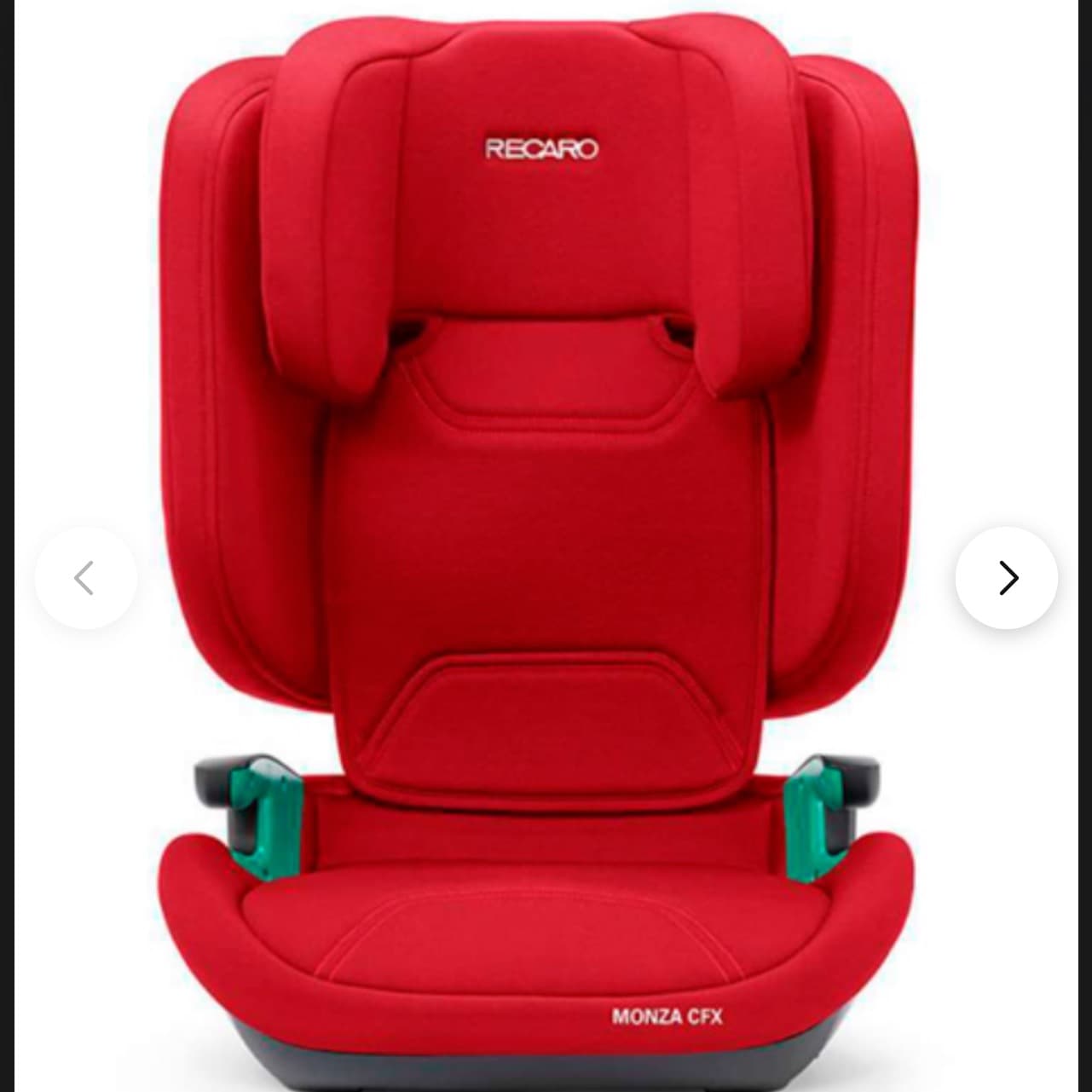 Recaro Monza CFX, Carseat, Red (From 100-150cm, 3,5y-12y)