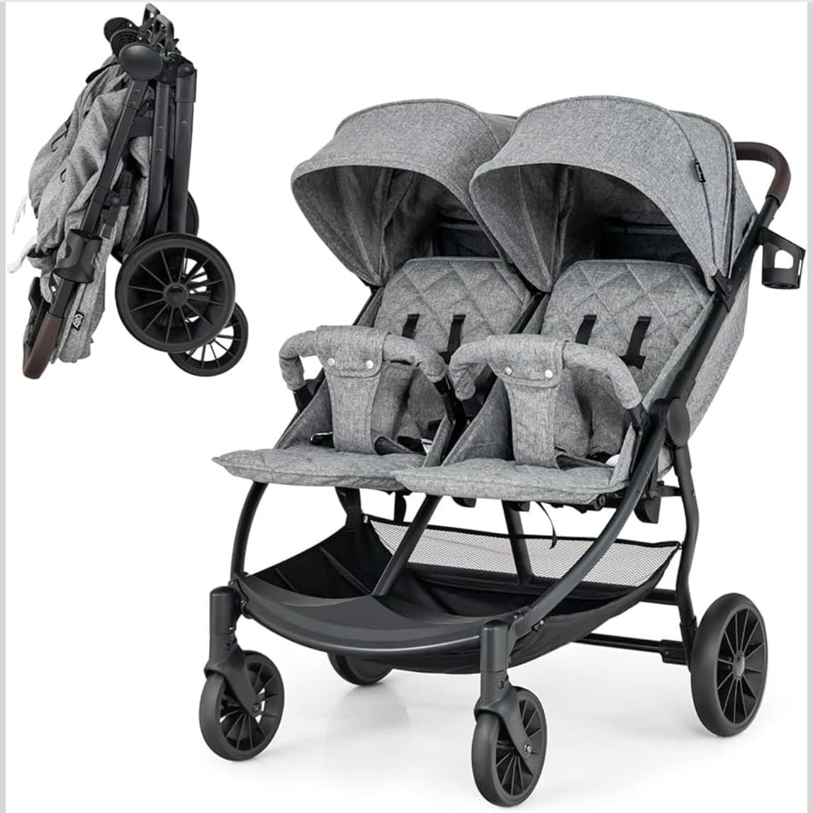 Costway twin stroller