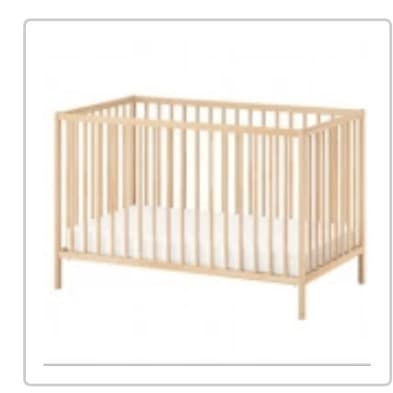 IKEA SINCLAIR FULL SIZE COT CRIB