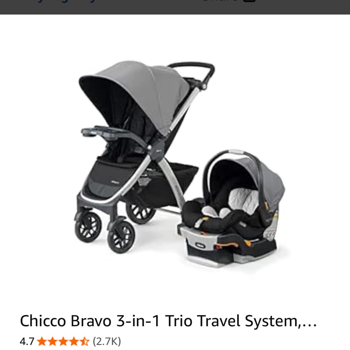 Chicco Bravo Carseat and Compatible Stroller