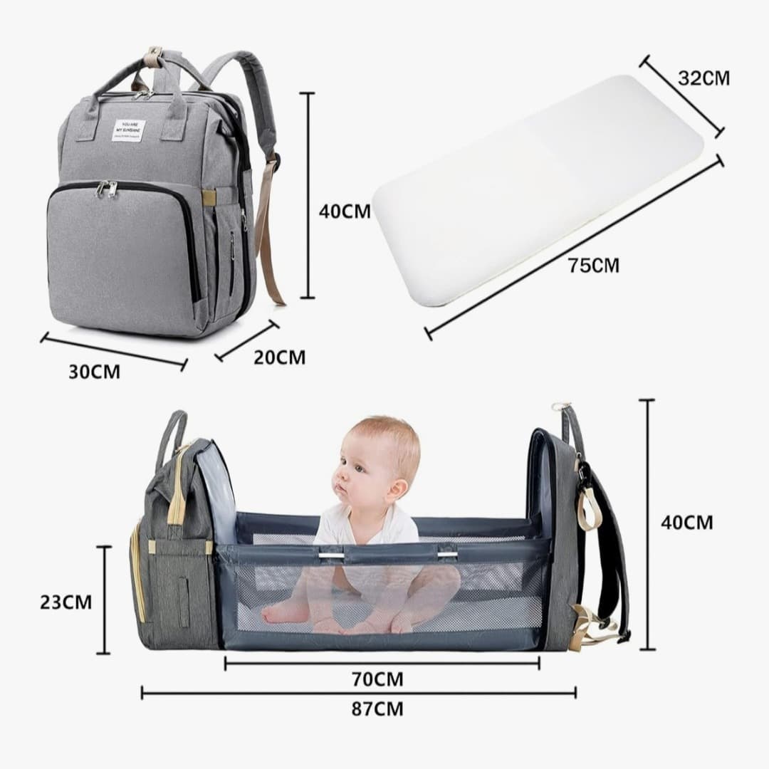 🎒 Changing Backpack with Cot 👶✨