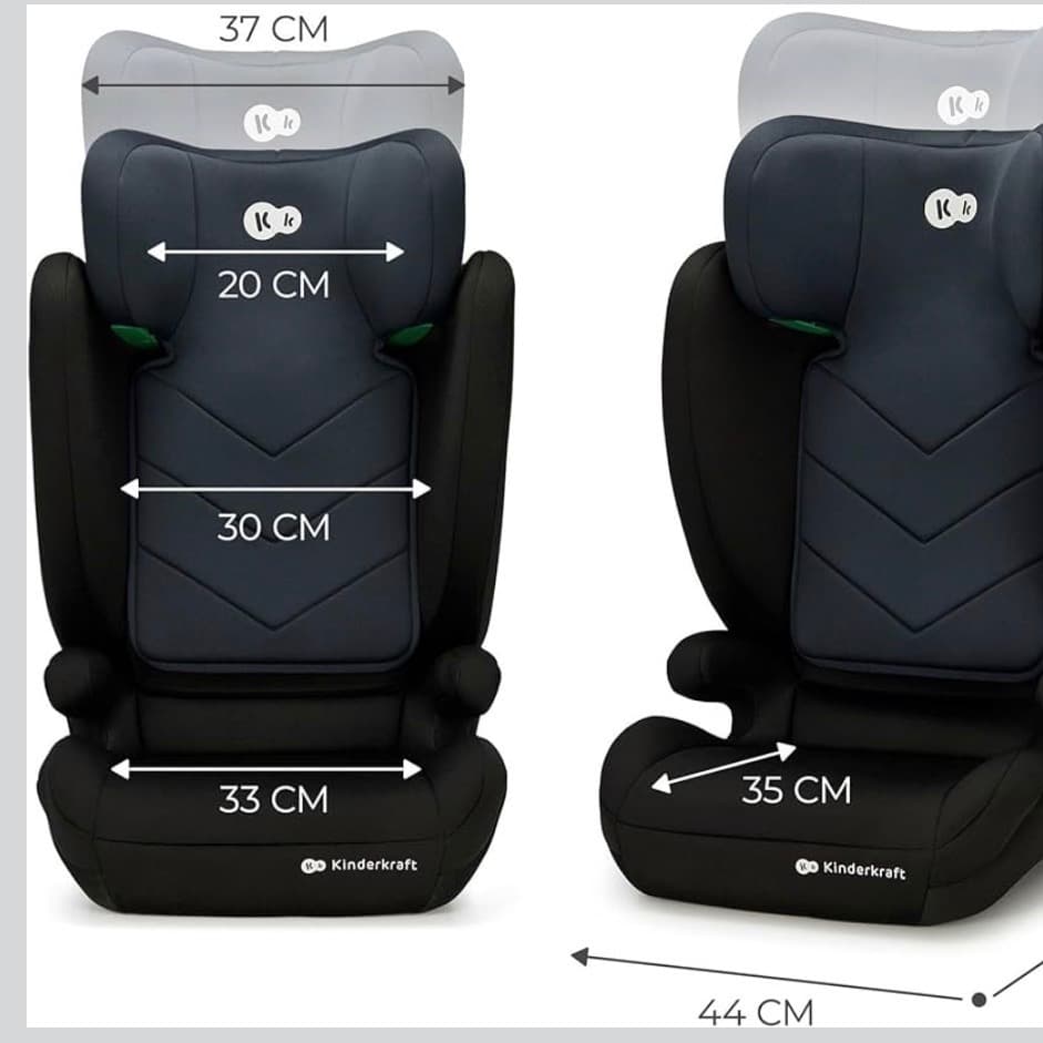 Seggiolino auto Kinderkraft I-SPARK i-Size — Leggero e sicuro (100-150 cm/da 3,5 a 12 anni) - 2