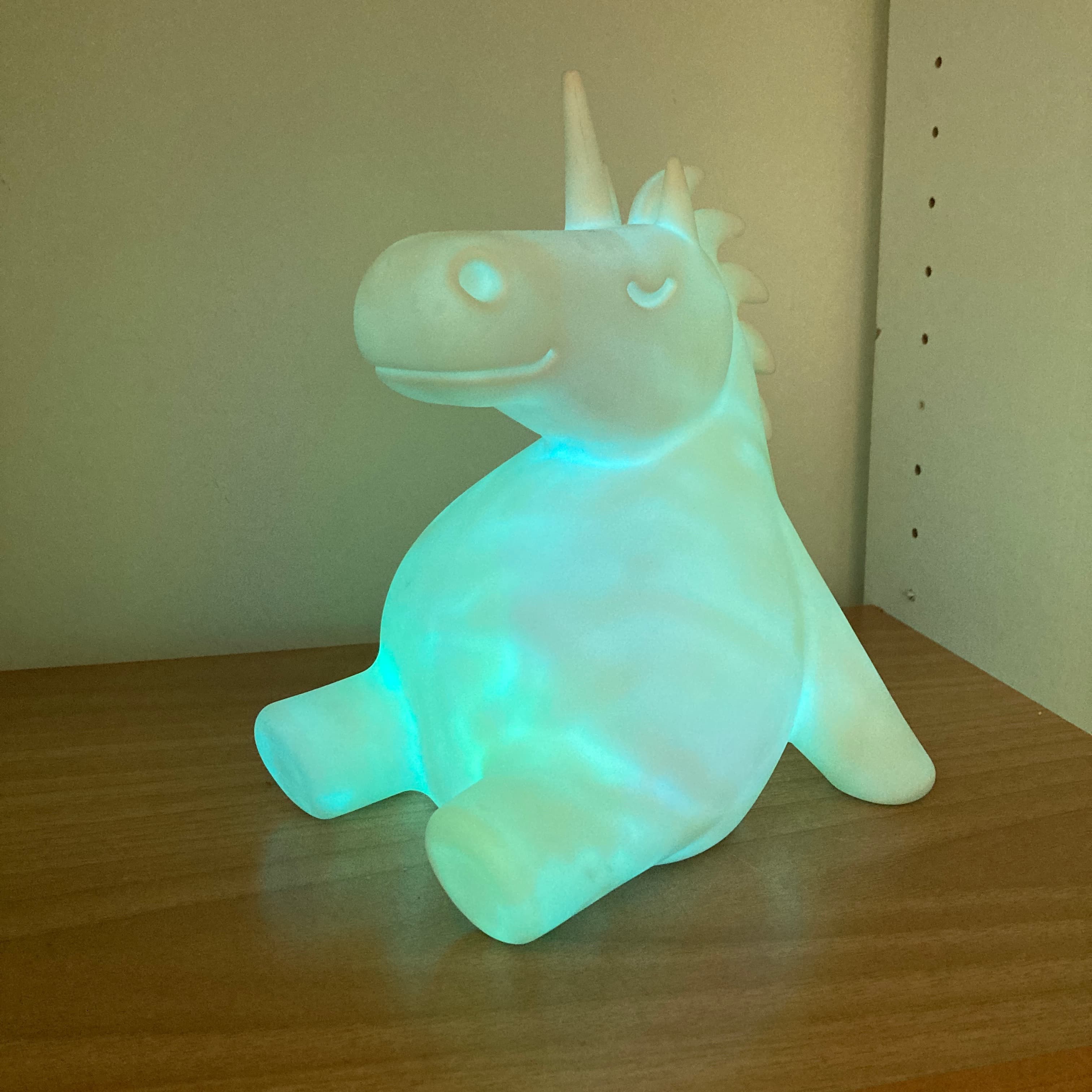 Color changing chubby unicorn nightlight 