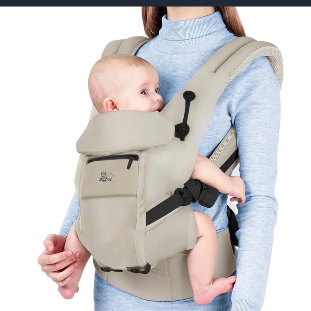 Deryan ergonomic waist bag - 4 in 1 cream waist bag