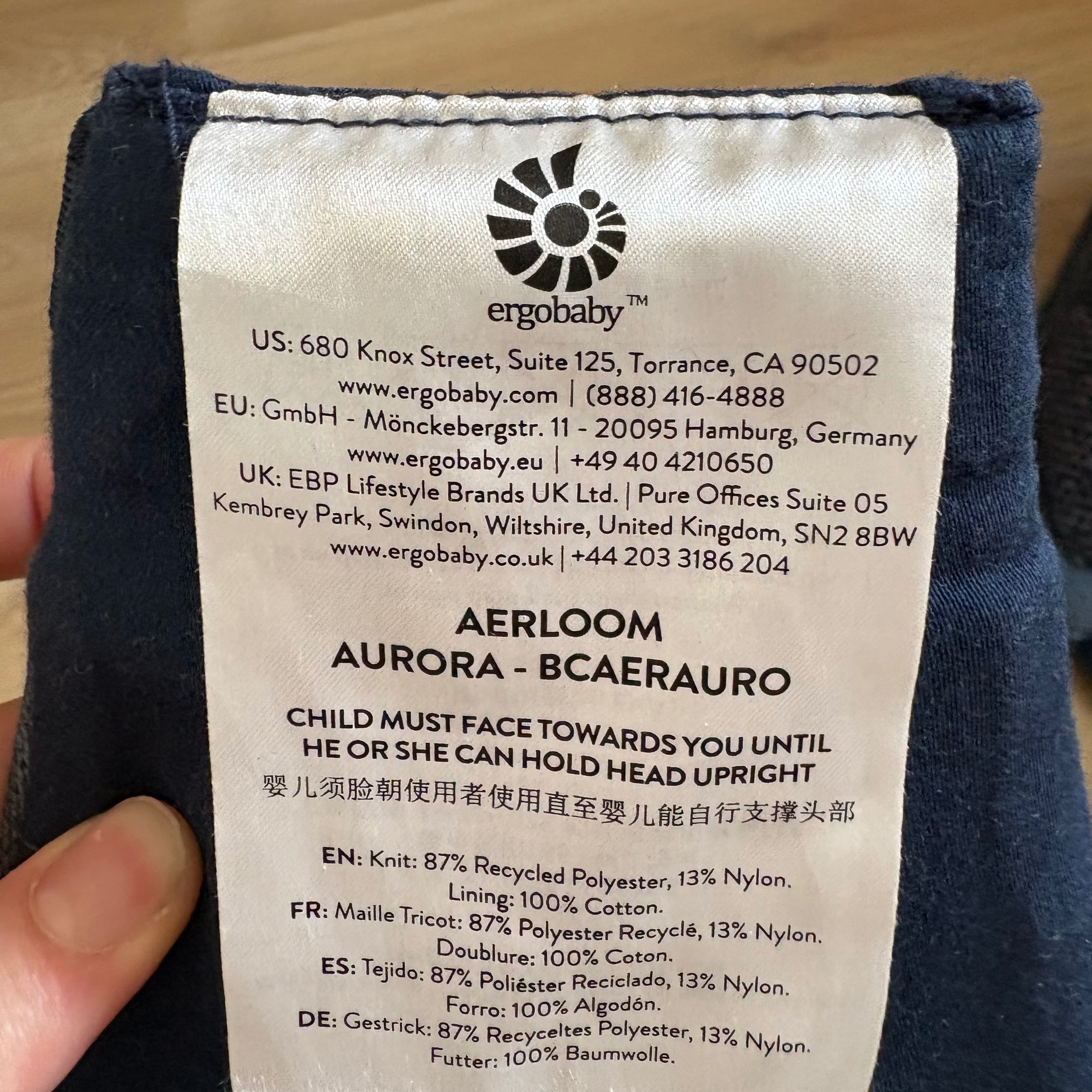 Marsupio Ergobaby aerloom aurora - 2