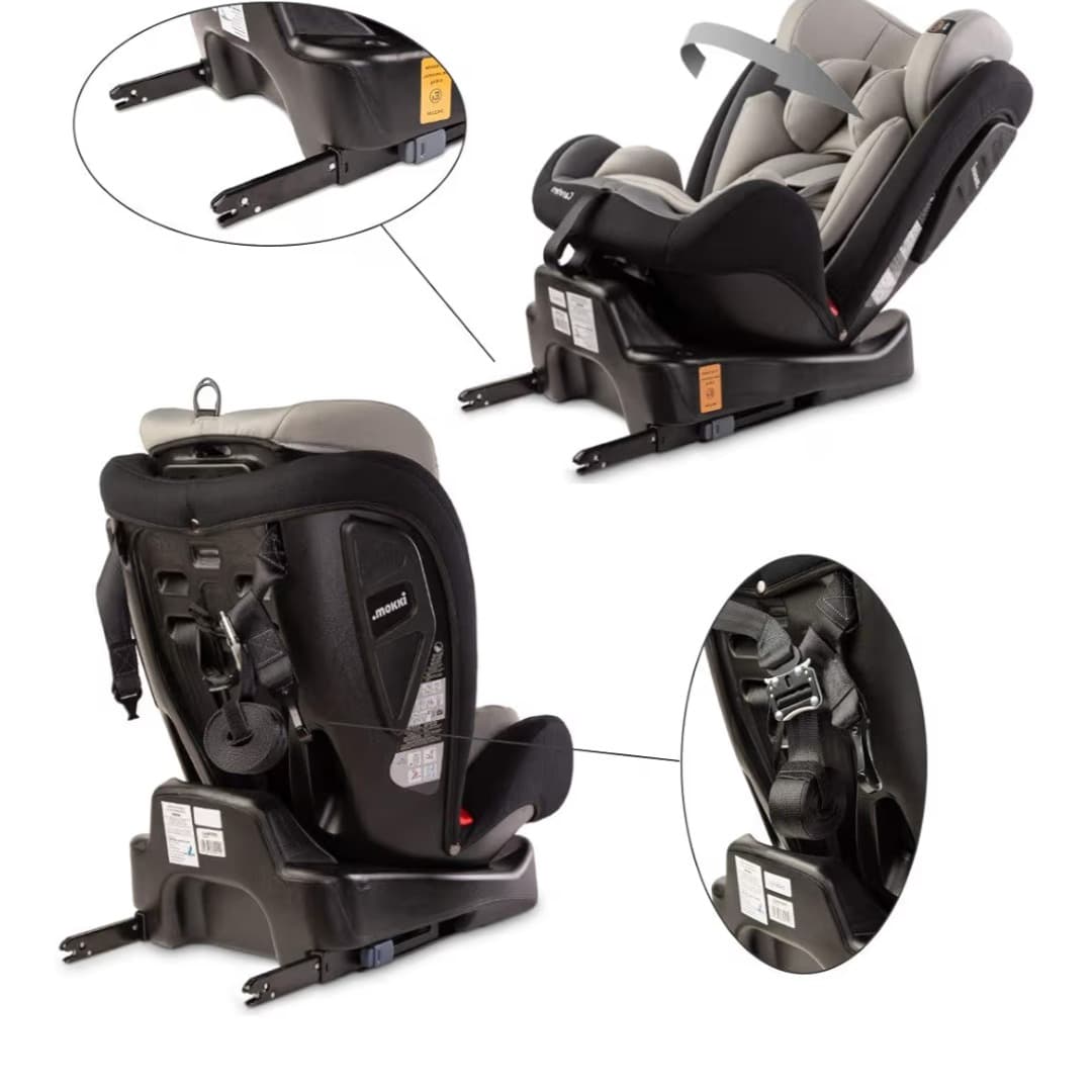 Moki 360° Isofix 0-60 months car seat
