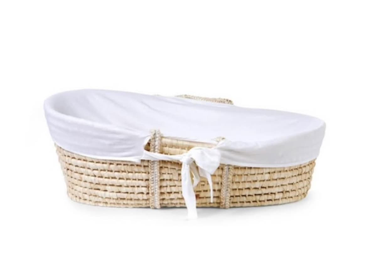 Childhome® Woven Moses Basket + Mattress