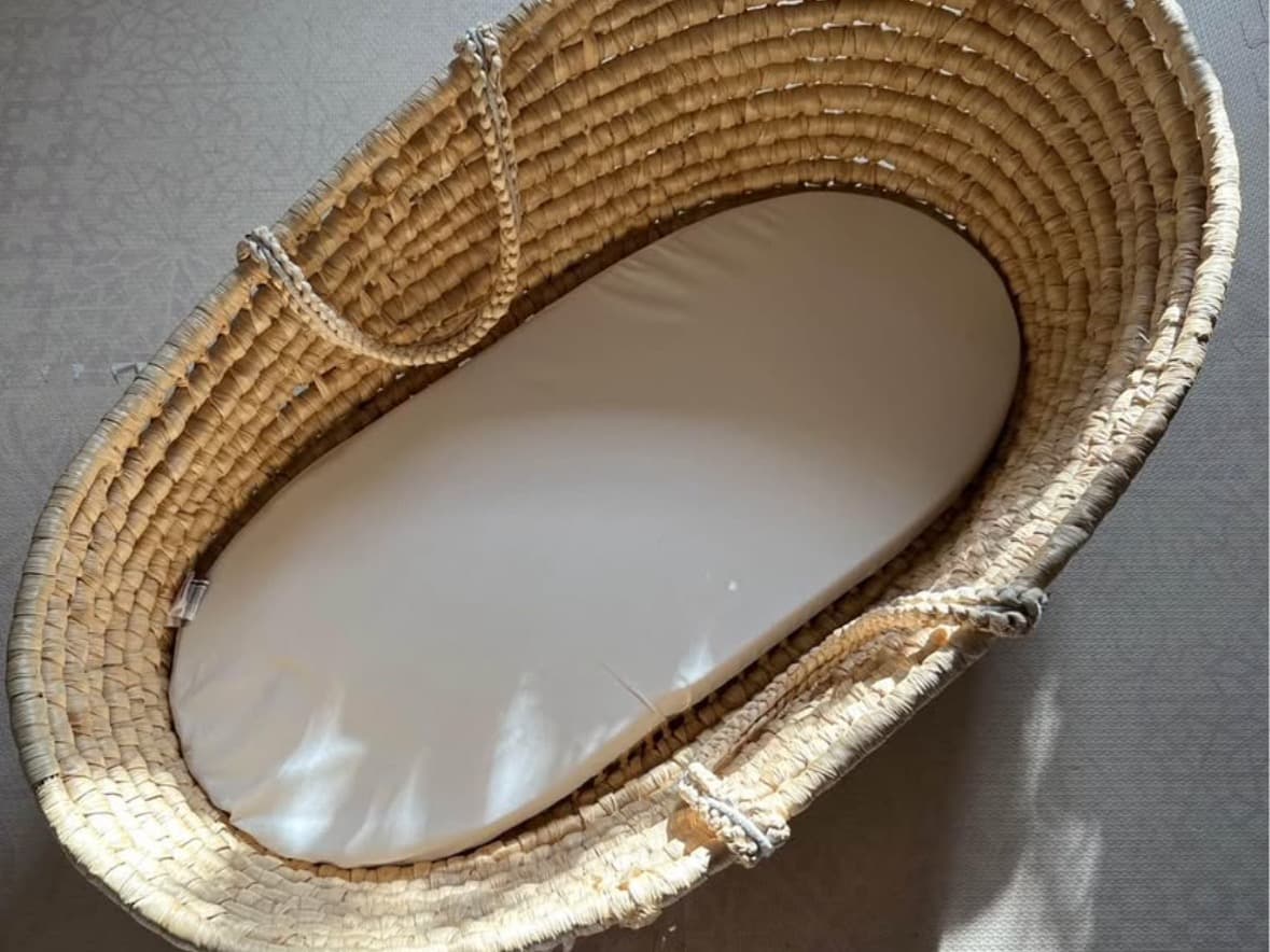 Childhome® Woven Moses Basket + Mattress - 2