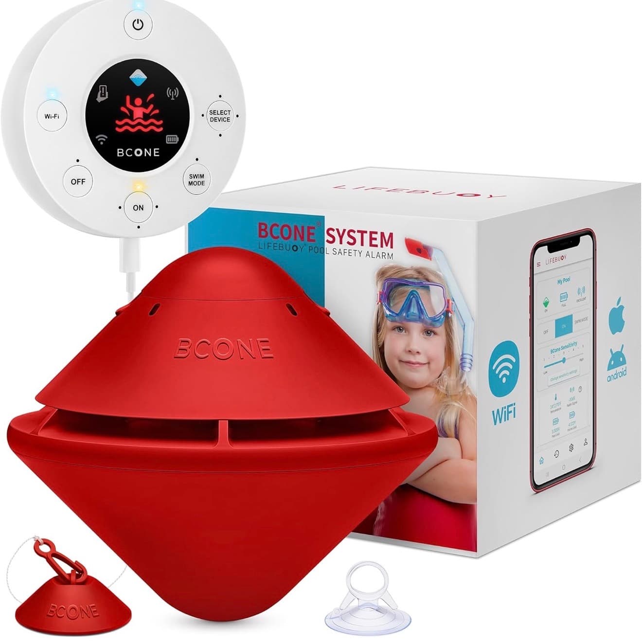 Sistema di allarme per piscina Bluetooth LifeBuoy BCone - 2