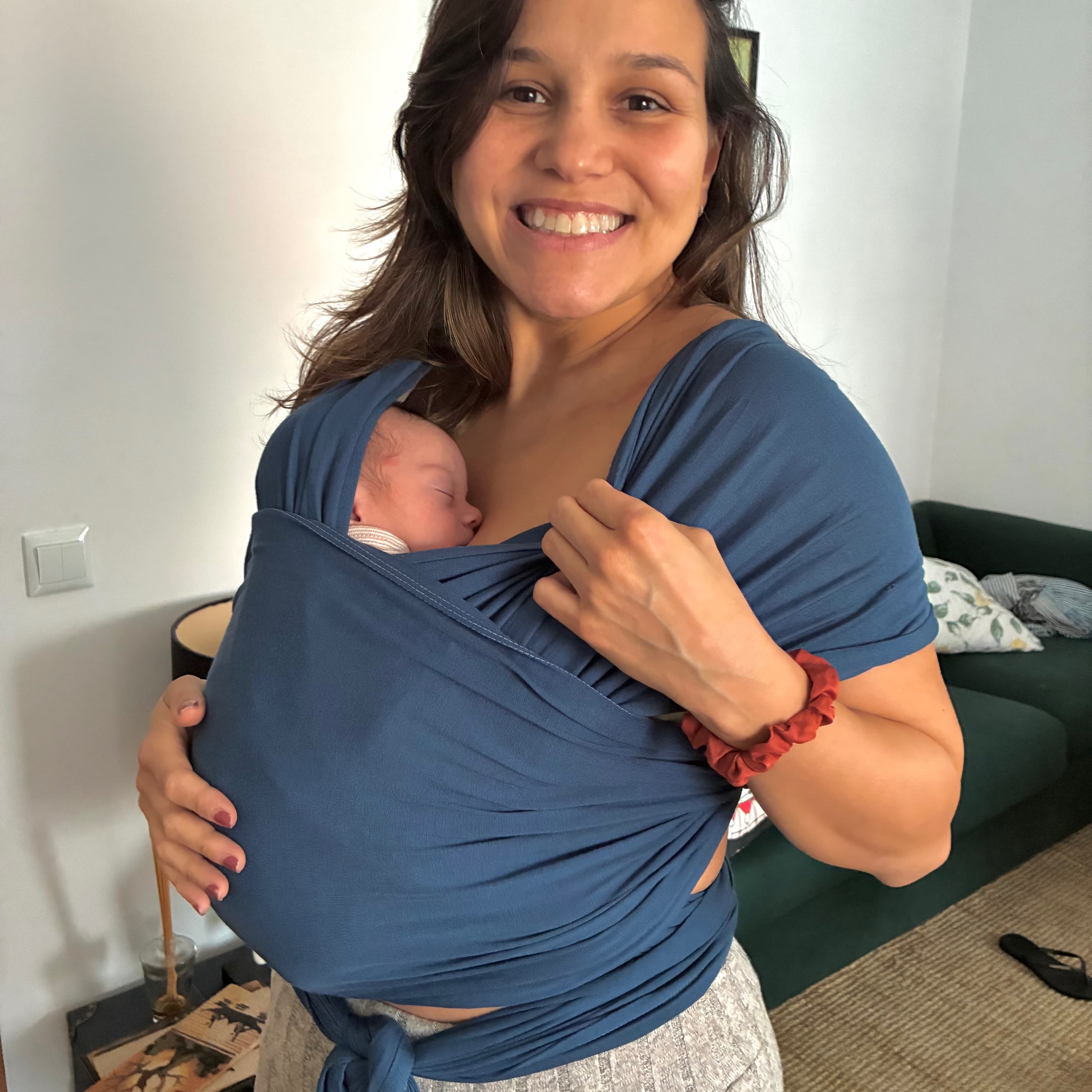Wrap Ergobaby Aura Sustentável Blu marino - 2