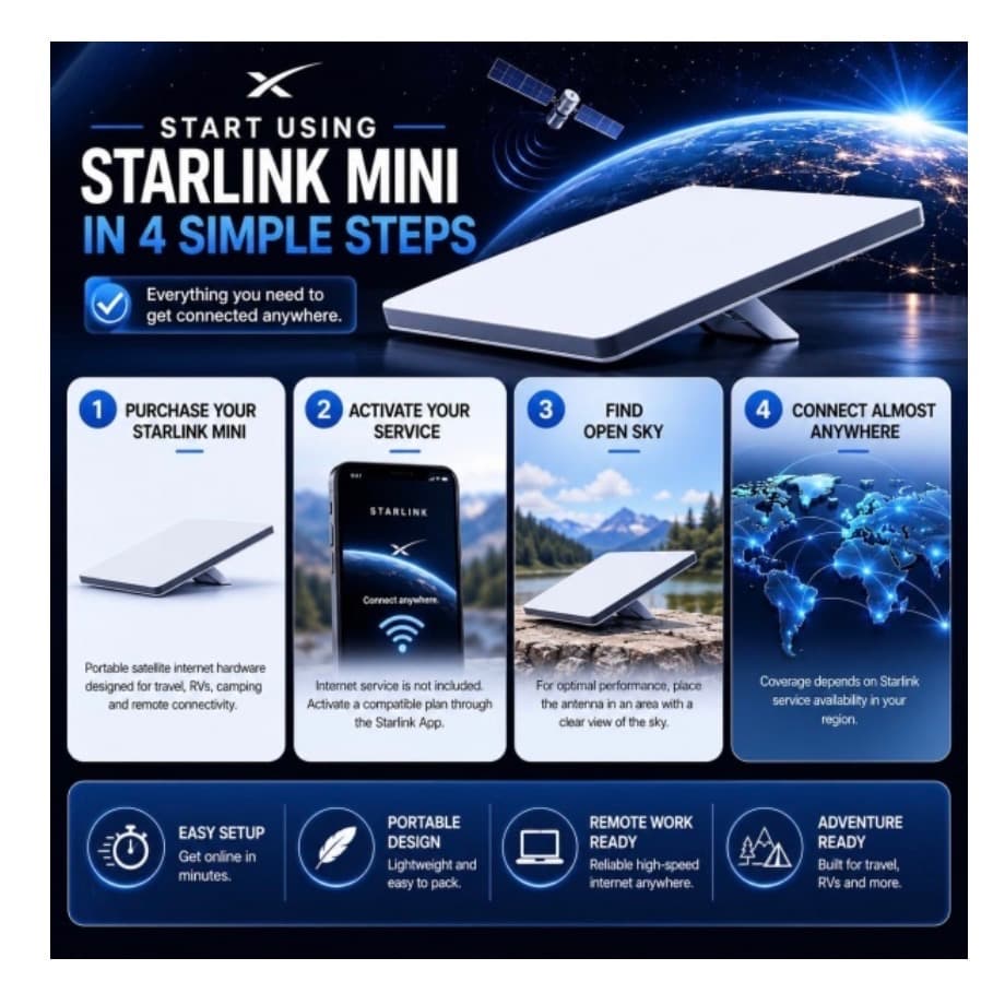 Starlink Mini with 100 GB Plan
