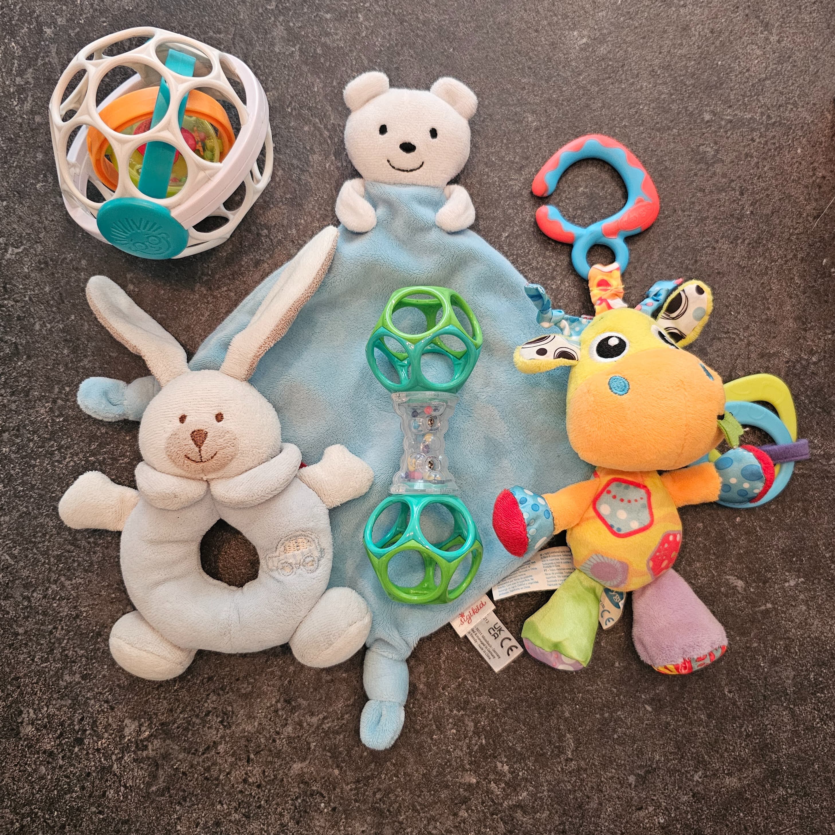 Small set of baby toys
