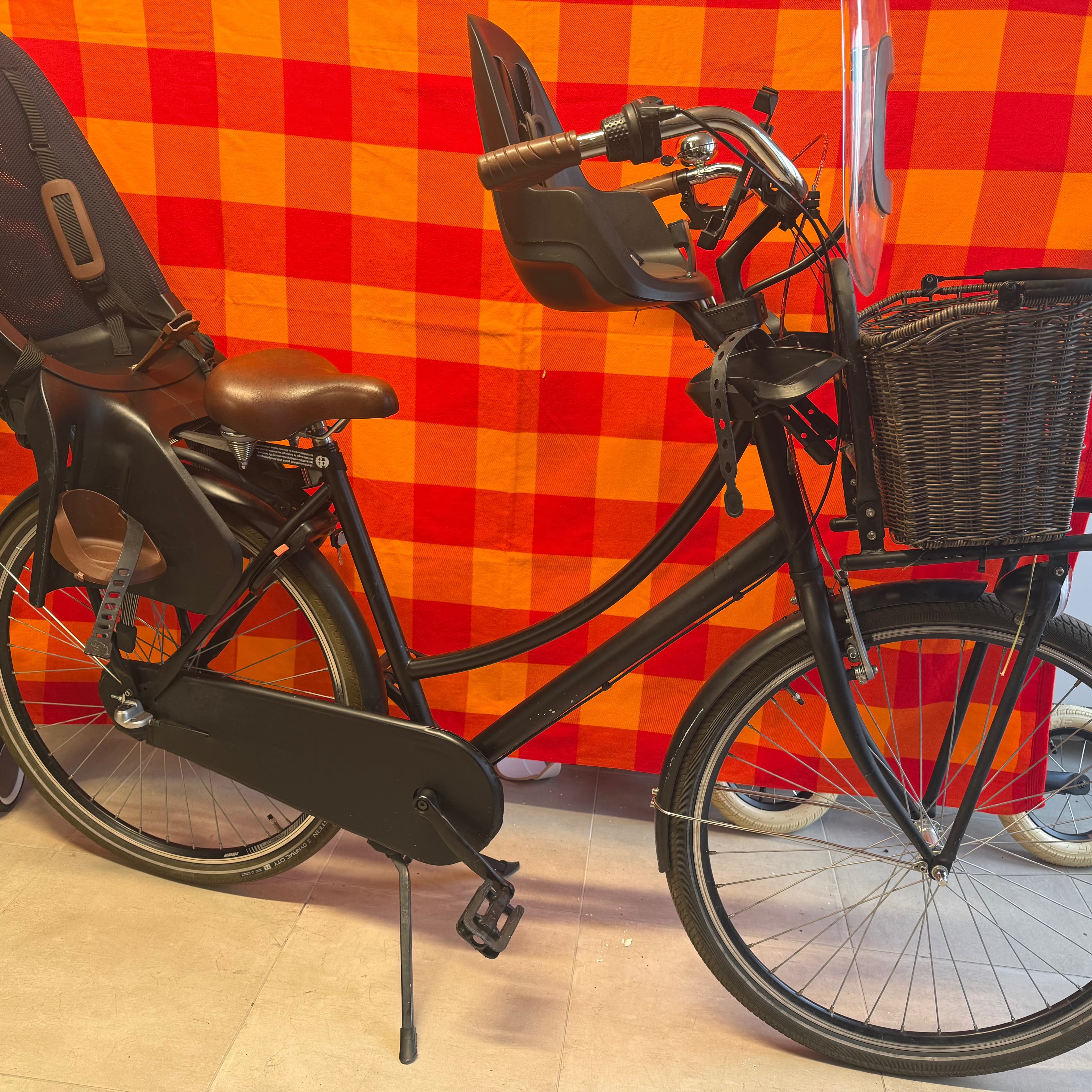 Bicicletta da donna con due seggiolini per bambini  - 5