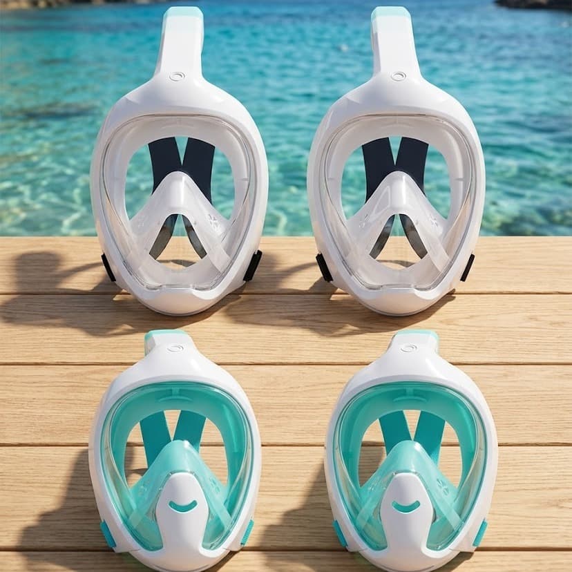 Set Snorkeling masks  2 kids /  2 adults