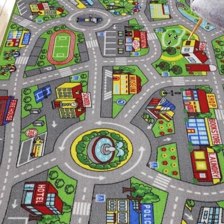 Road map carpet for kids