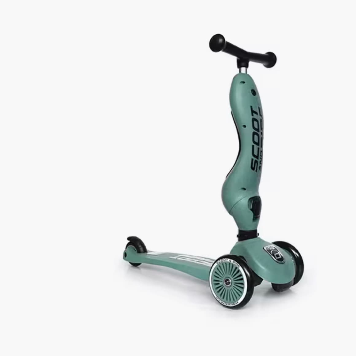 Convertible three-wheeled scooter