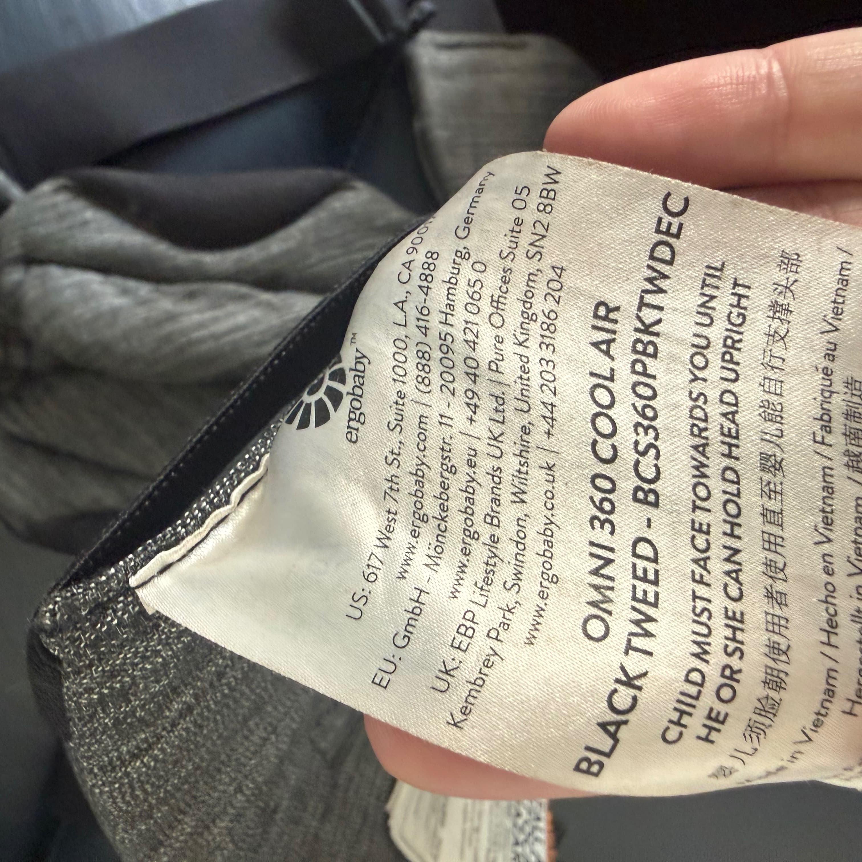 Omni 360 Cool Air Tweed nero - 3