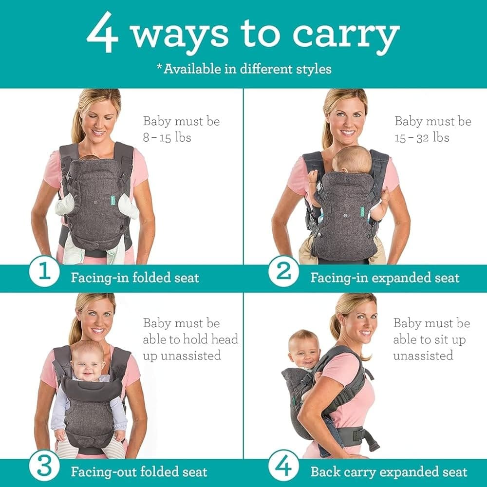 Infantino Flip Advanced 4-in-1 Convertible Carrier  - 2