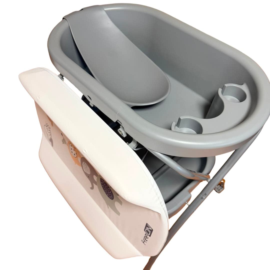 FreeON Baby Bath with Stand & Changing Mat