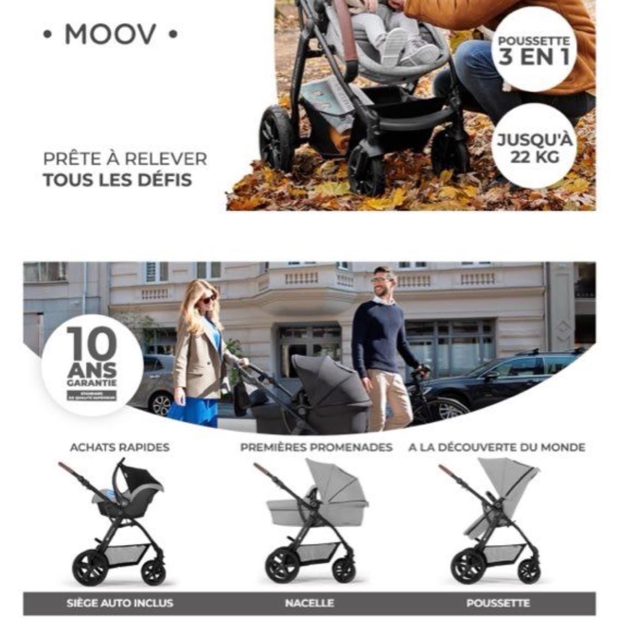 Passeggino Trio moov 3 in 1 - 3