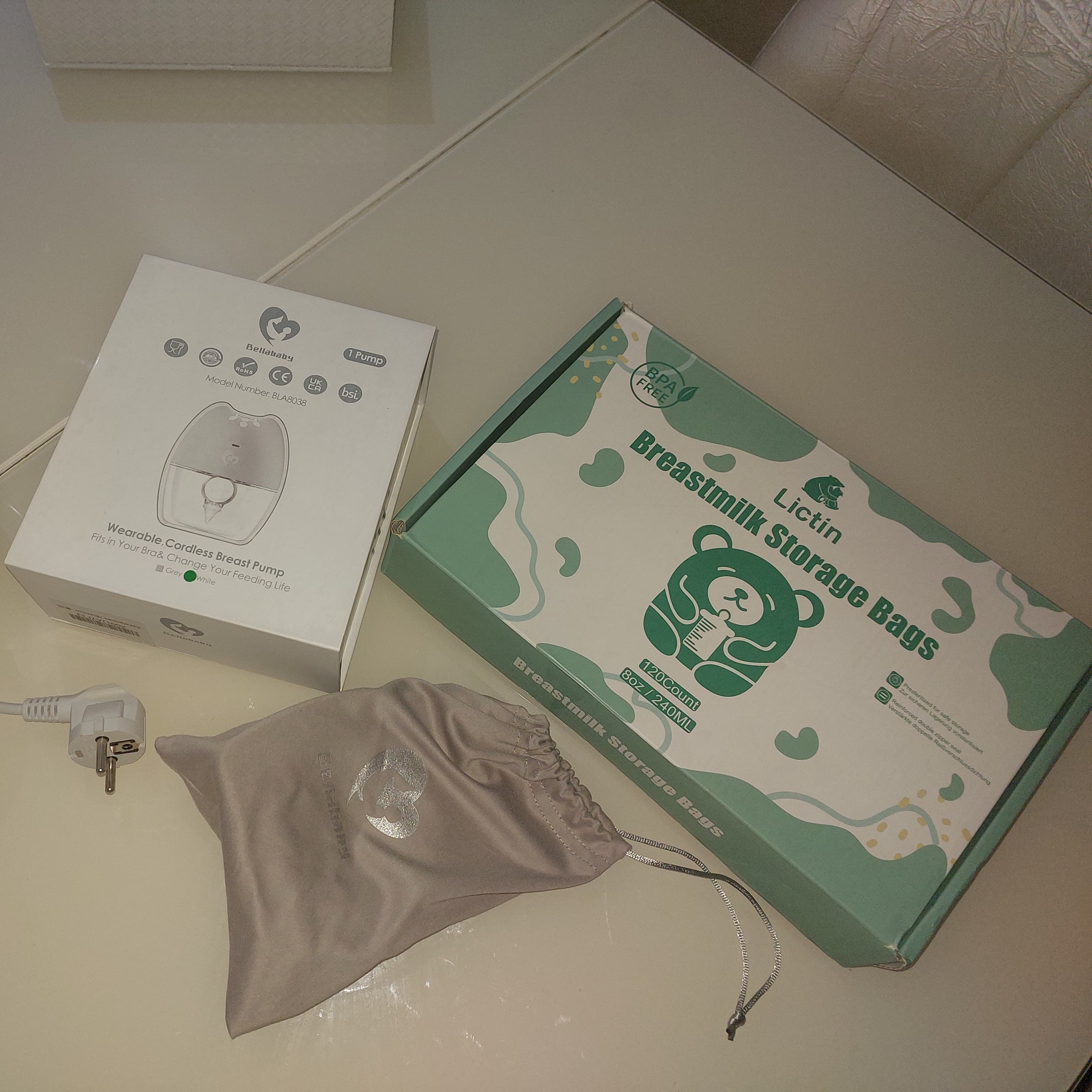Sterilized breast pump and breast milk pouch 