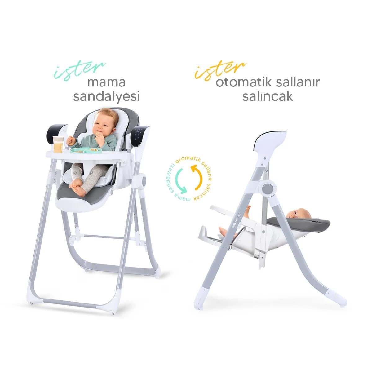 Huggy Enjoy Swing High Chair