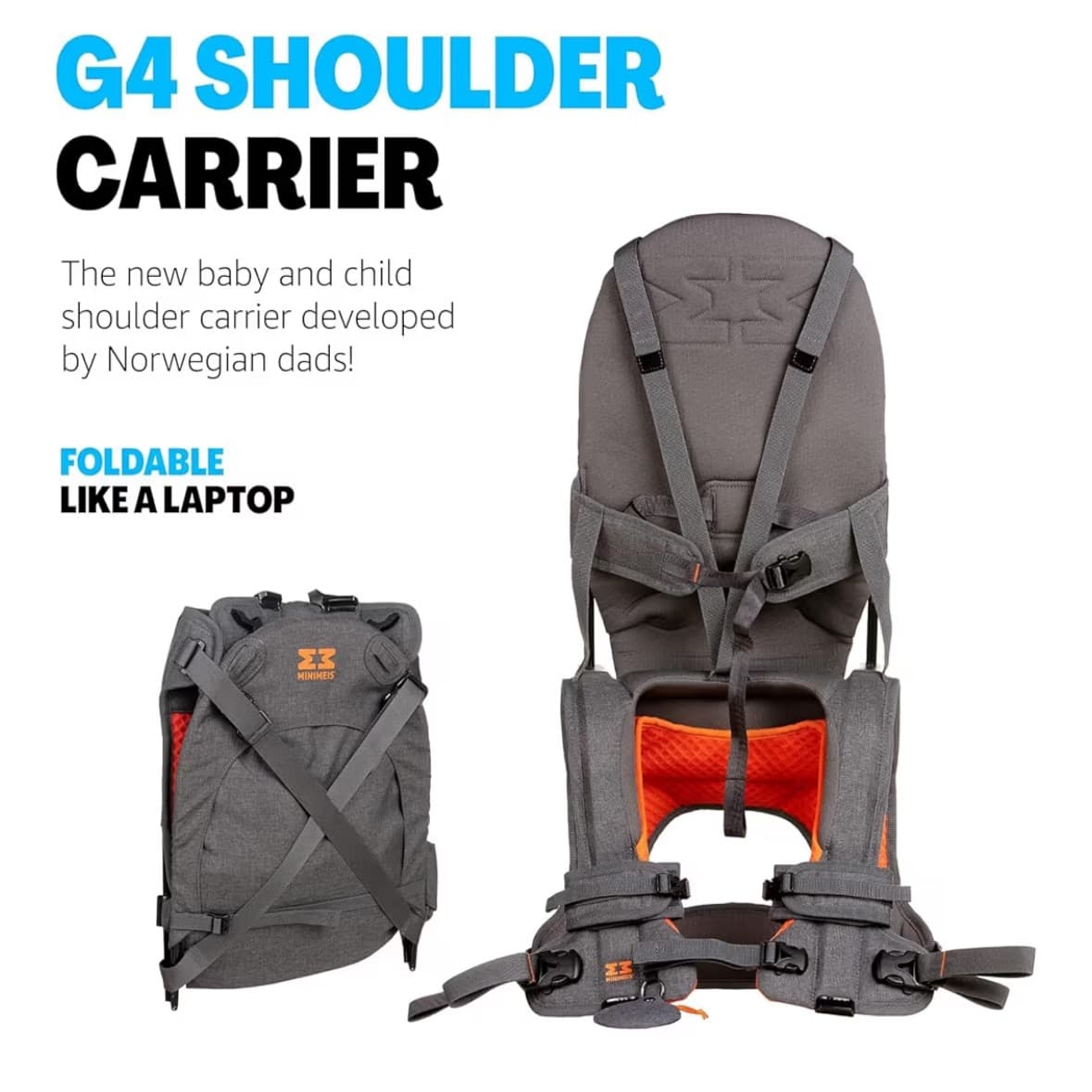 Foldable backpack for transporting children up to 18 kg - Foldable backpack for transporting children up to 18 kg