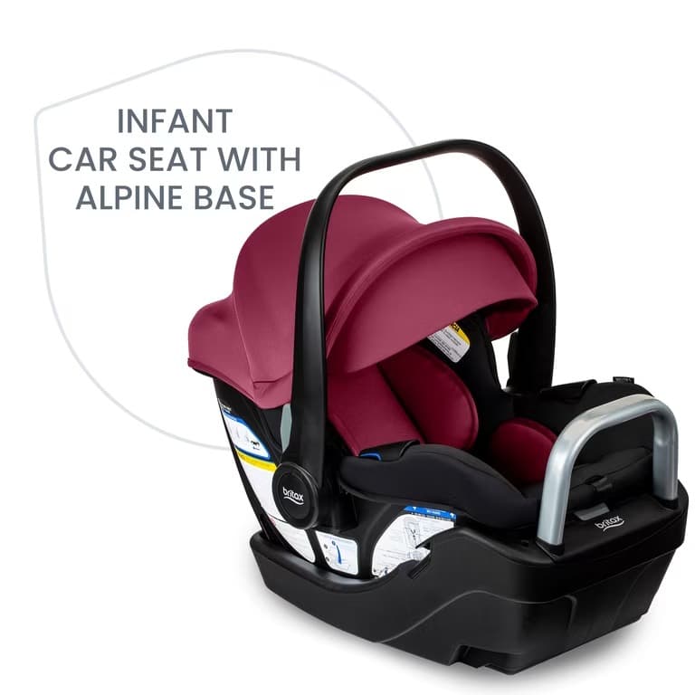  Britax Willow S Infant Car Seat with Alpine Base - Ruby Onyx