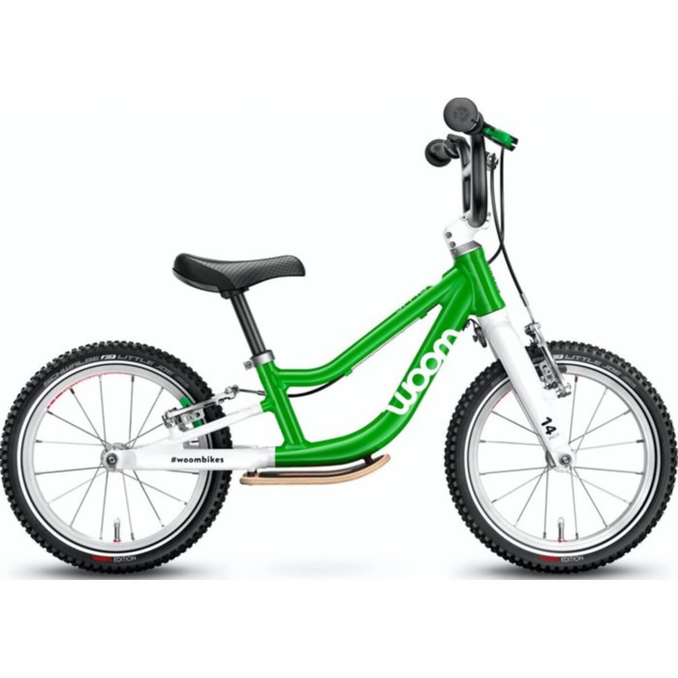 woom 1 PLUS balance bike 14 inch — green