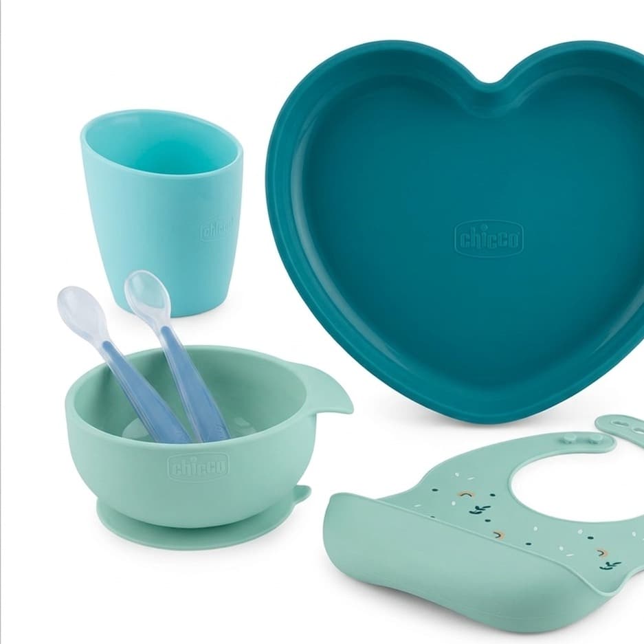 Silicone Feeding Set – Chicco & Nattou (6M+)