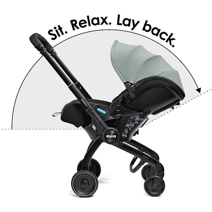 Doona X - seggiolino auto e passeggino per neonati nero nitro  - 2