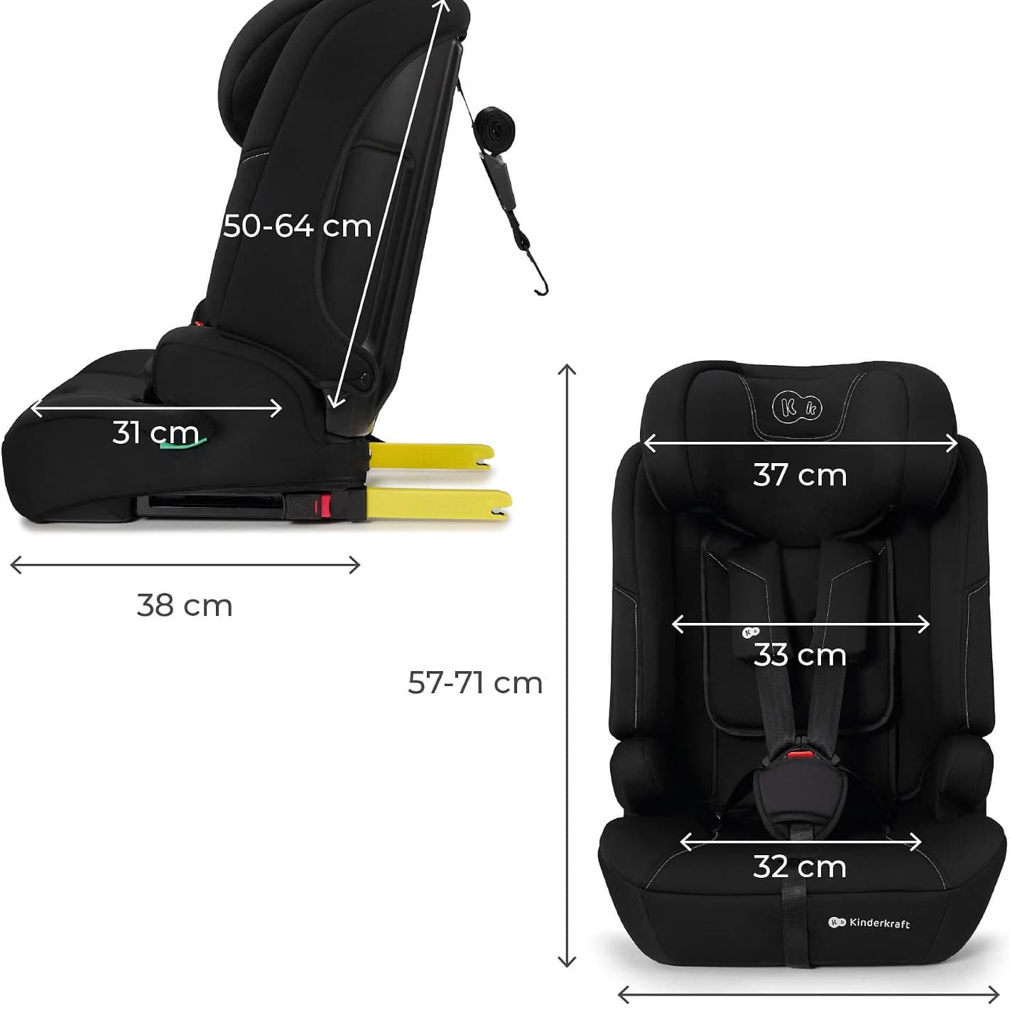 Seggiolino auto Kinderkraft SAFETY FIX 3 PRO ISOFIX 76-150 cm,  - 4