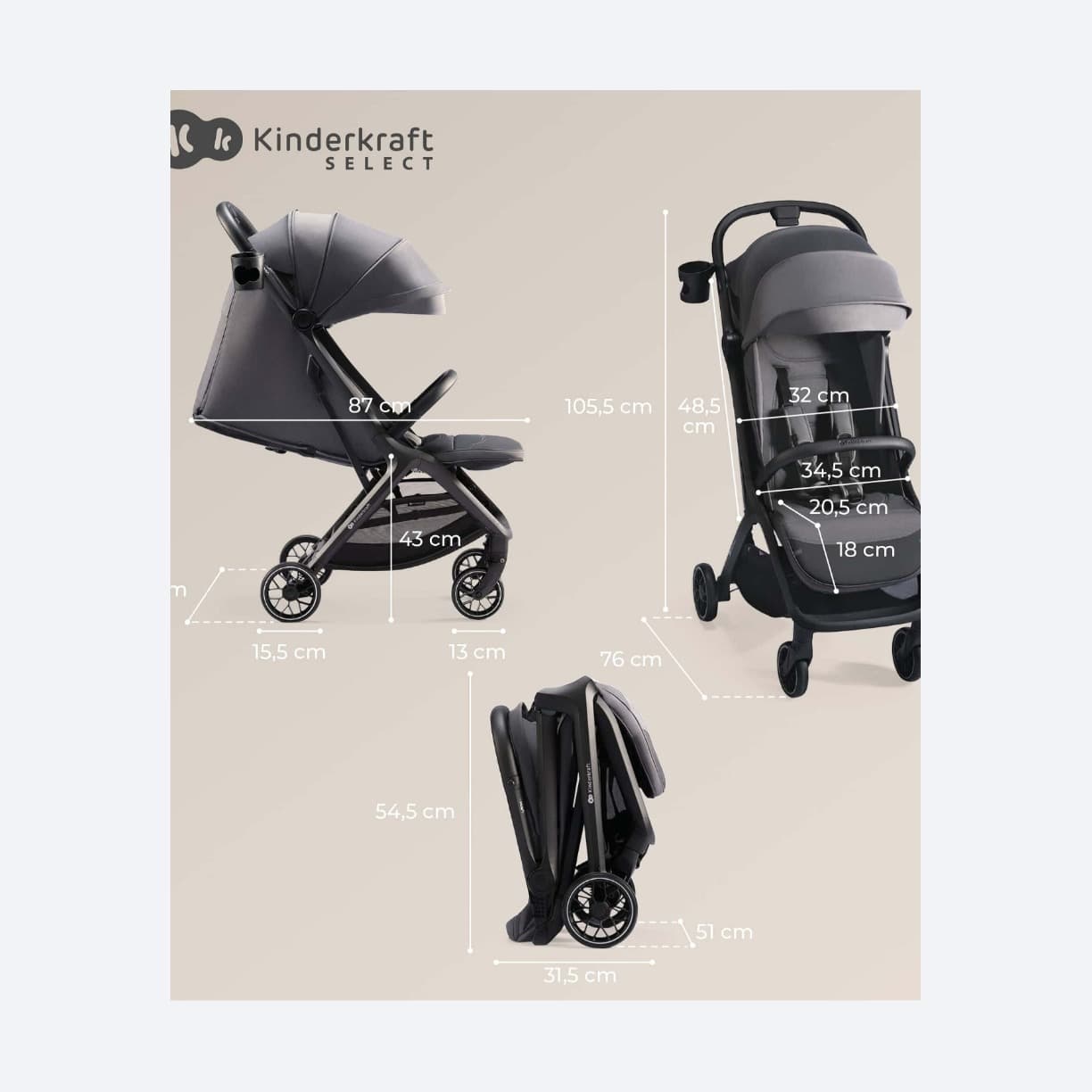 Kinderkraft NUBI 2 Stroller