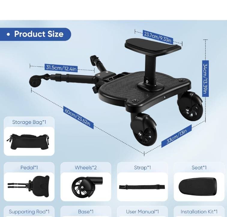 Universal stroller board - 3