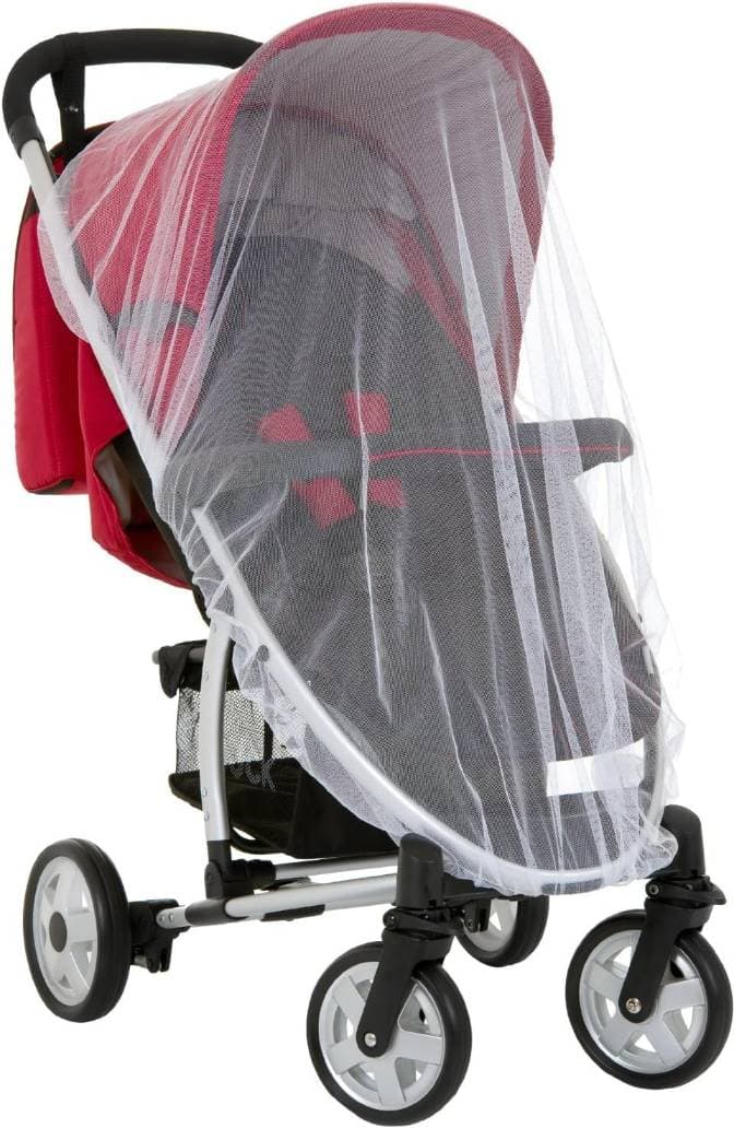 hauck Zanzariera Universale Protect Me - Zanzariera Universale per Passeggino, Carrozzina, Ovetto Gruppo 0/0+, Culla e Lettino da Viaggio - Tessuto Antistrappo - Bianco