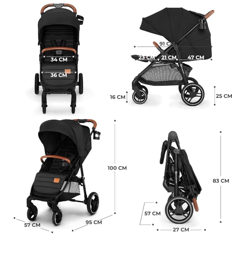 Kinderkraft Grande Plus Stroller from birth up to 22 kgs - 2