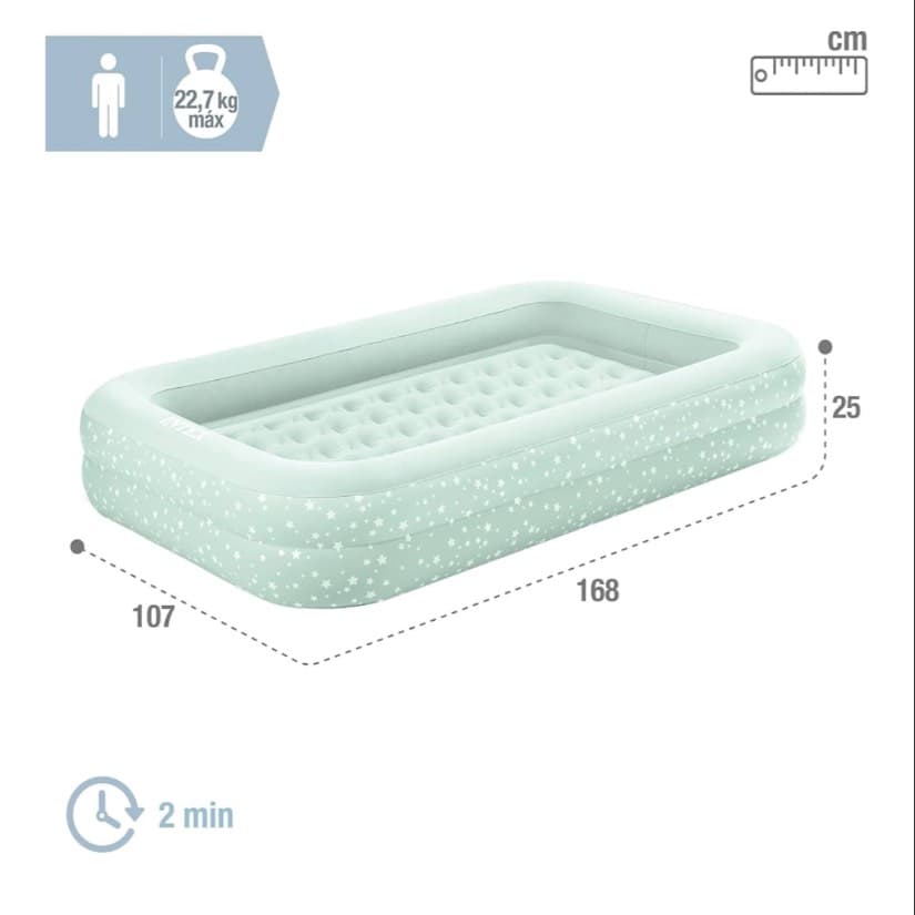 Materassino gonfiabile Intex Travel per bambini con pompa - 2