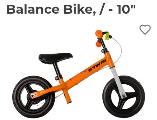 Balance bike 10"