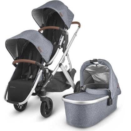 UPPAbaby Vista V2 Stroller + RumbleSeat Double Stroller