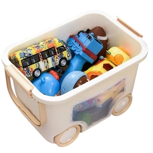Box of various toys