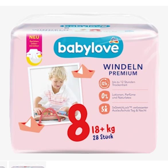 Diapers size 8, from 18 kg, 28 pcs