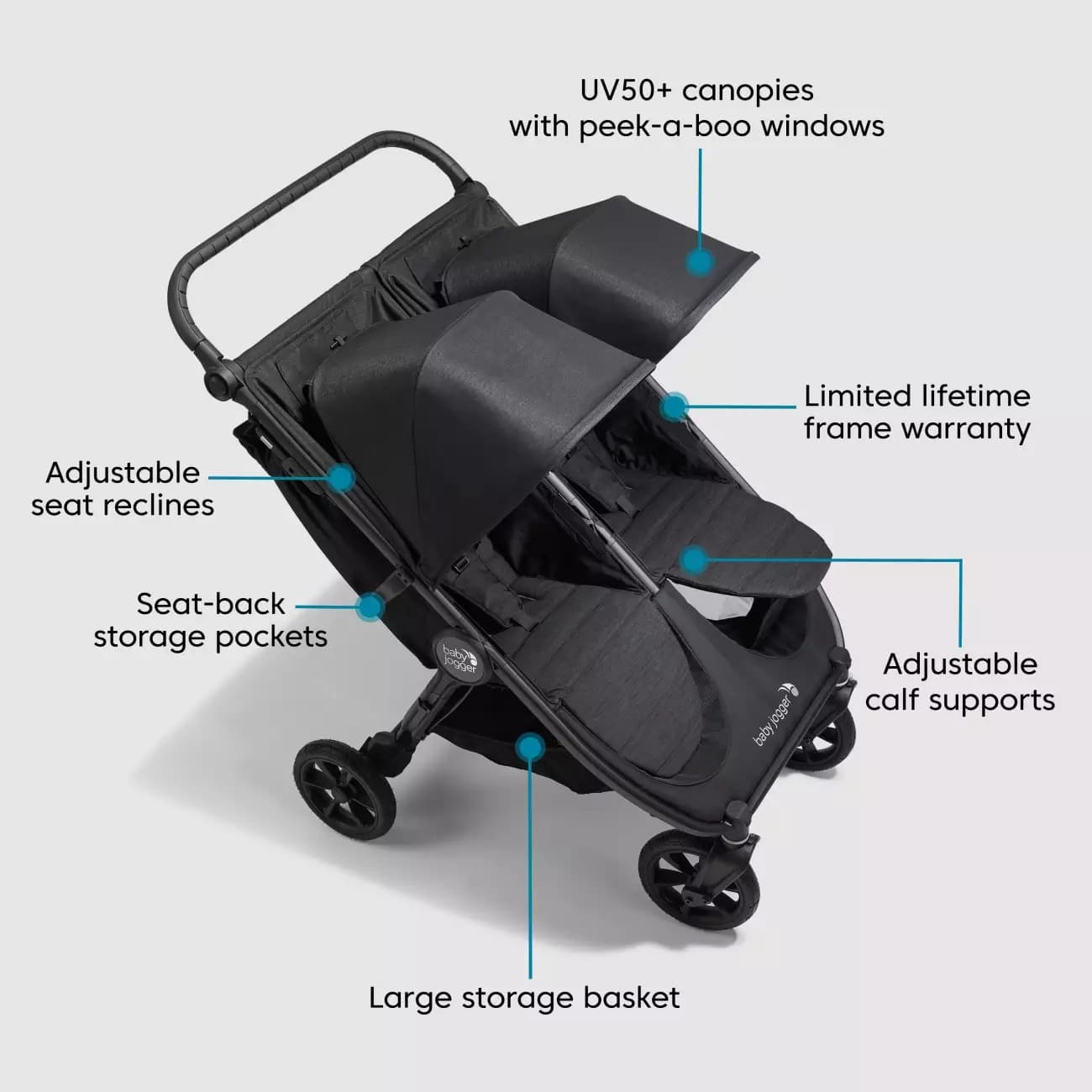 Passeggino doppio Baby Jogger City Mini 2 - 2